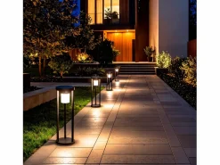 Baliza de Pie Exterior Solar LED 2W 40cm Aluminio con Sensor de Movimiento Eneko < Ledkia Online