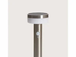 Baliza de Pie Exterior Solar LED 1,5W 50cm Acero Inoxidable con Sensor de Movimiento Ashier < Ledkia