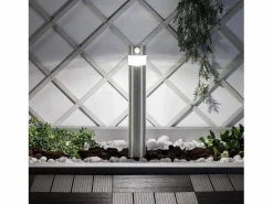 Baliza Solar Exterior LED 1.5W Superficie Pie 50cm con Detector de Movimiento Inti Inox 5000K Blanco Frío < Ledkia Discount
