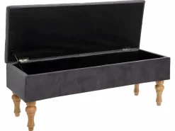 Banco Baúl Atelie 1 Puerta Patas Terciopelo Roble Claro 102x41x38 < Atmosphera Best