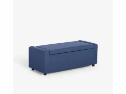 Banco con almacenamiento de tela para dormitorio y recibidor Merak - Marino < AHD Sale