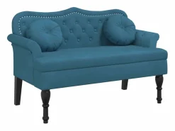 Banco con cojines terciopelo 120,5x65x75 cm < vidaxl Clearance