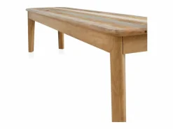 vidaxl Banco Y Pie De Cama|Banco Y Pie De Cama | Banco de madera maciza de mango sin tratar y acero 110 cm
