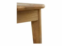 vidaxl Banco Y Pie De Cama|Banco Y Pie De Cama | Banco de madera maciza de mango sin tratar y acero 110 cm