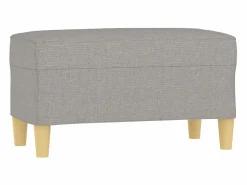 vidaxl Banco Y Pie De Cama|Banco Y Pie De Cama | Banco de tela claro 70x35x41 cm