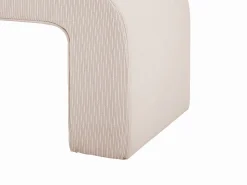Banco de terciopelo de canalé con un color - CALVELO < Vente-unique Sale