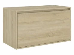 Banco pasillo madera de ingeniería roble Sonoma 80x40x45 cm < vidaxl Discount