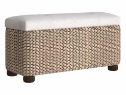 vidaxl Banco Y Pie De Cama|Banco Y Pie De Cama | Bancos con almacenaje con cojín 2 uds enea 69 cm