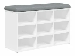 Banco zapatero 82x32x50 cm madera de ingeniería < vidaxl Outlet