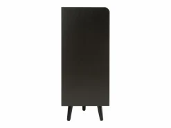 Banco zapatero moderno con 4 puertas y cojín - patas y tiradores de metal - color - 120 x 34 x 82 cm < Merax Discount