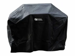 Habitat et jardin Barbacoa * Barbacoa a gas "Bingo 4" - 4 quemadores (1 lateral) - 14kW + Funda de protección- Plateado Negro