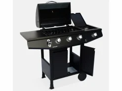 Barbacoa de gas con 3 quemadores y 1 quemador lateral < Sweeek Hot