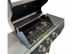 Barbacoa | Barbacoa de gas Pegaso Hannover Grill 3 fuegos 110x110x46 cm