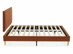 Base tapizada + cabecero Bari 140x190 cm Teja < VS Venta-stock Online