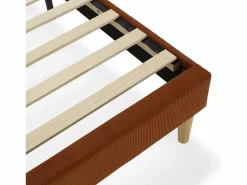 Base tapizada + cabecero Bari 140x190 cm Teja < VS Venta-stock Online
