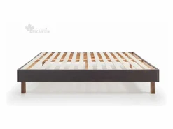Base De Cama De Láminas|Somier - 180X200Cm * Base Tapizada Con Patas | Medidas 180x200 | Base francesa Descansin | Lujo a tu Alcance Gris