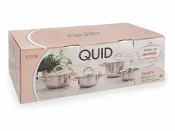 Batería de cocina Vanity Quid 7 piezas inox/bronce Ø14/Ø16/Ø20/Ø24 cm < Outlet