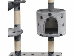 Bellmead Rascador para gatos poste rascador de sisal 125 cm huellas < Garden Furniture Discount