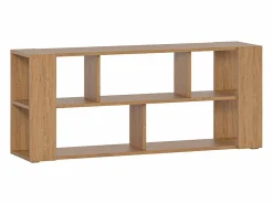 Biblioteca baja roble L168 cm MUSSO < Miliboo Best