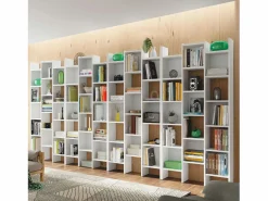 Biblioteca 3 columnas 15 compartimentos Italiano - H192 cm < Loungitude Best
