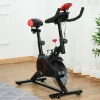 Bicicleta Estática * Bicicleta estática con pantalla LCD, asiento regulable y resistencia regulable, acero, color negro (85x46x114cm)