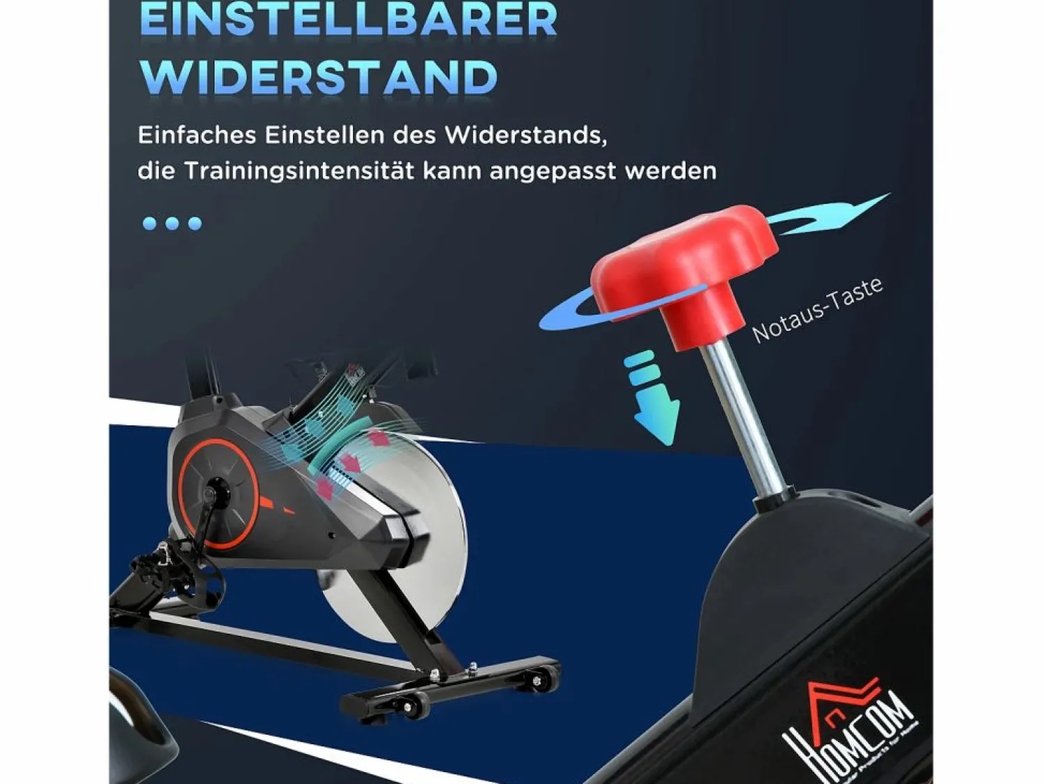 Bicicleta Estática * Bicicleta estática con pantalla LCD, asiento regulable y resistencia regulable, acero, color negro (85x46x114cm)