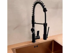 Big Hotto Mezclador para fregadero con ducha móvil < Essebagno Best