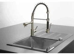 Big Pro grifo con teleducha acero cepillado < Essebagno Sale