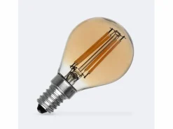 Bombilla Filamento LED E14 6W 600 lm P45 Gold No Flicker 2700K Cálido < Ledkia Outlet