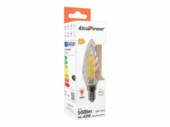 Bombilla * Bombilla LED de filamento trenzado E14 de 4 W y 3000 K Blanco