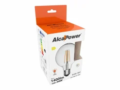 Bombilla * Bombilla LED globo transparente de filamento G125 de 10 W, 1400 lúmenes, 3000 K Blanco