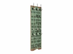 Borghild Perchero de pared HAPPY LOVE con 6 ganchos 120x40 cm < Garden Furniture Hot