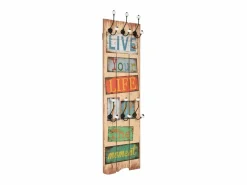 Borghild Perchero de pared LIVE LIFE con 6 ganchos 120x40 cm < Garden Furniture Hot