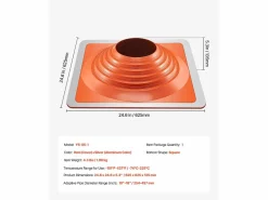 Botas de Solapa SucceBuy para Tubo de 25 a 46cm - Silicona Duradera - Alta Temperatura < Online
