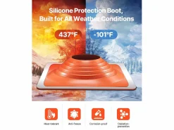 Botas de Solapa SucceBuy para Tubo de 25 a 46cm - Silicona Duradera - Alta Temperatura < Online