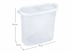 7H SEVEN HOUSE Comida Para Animales De Compañía | Bote con Tapa Dispensadora 1.7L 20x9.5x17.5cm 7house