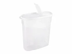 7H SEVEN HOUSE Comida Para Animales De Compañía * Bote con Tapa Dispensadora 4L 25.5x10.5x26.5cm 7house Blanco