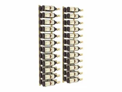 Botellero de pared para 24 botellas 2 unidades hierro ES930223 < Discount