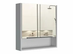Botiquin Jaspe en Melamina, con espejos , 62.48 cm X 59.94 cm X 13.97 cm , < TuHome Clearance