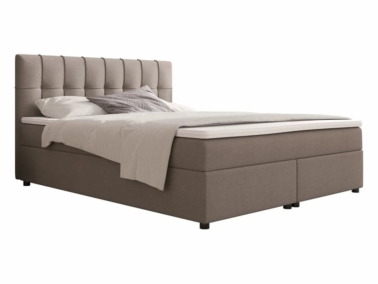 Ysmée Cama Continental Boxspring | Boxspring completo SIERO II 180x200 cm - tela -