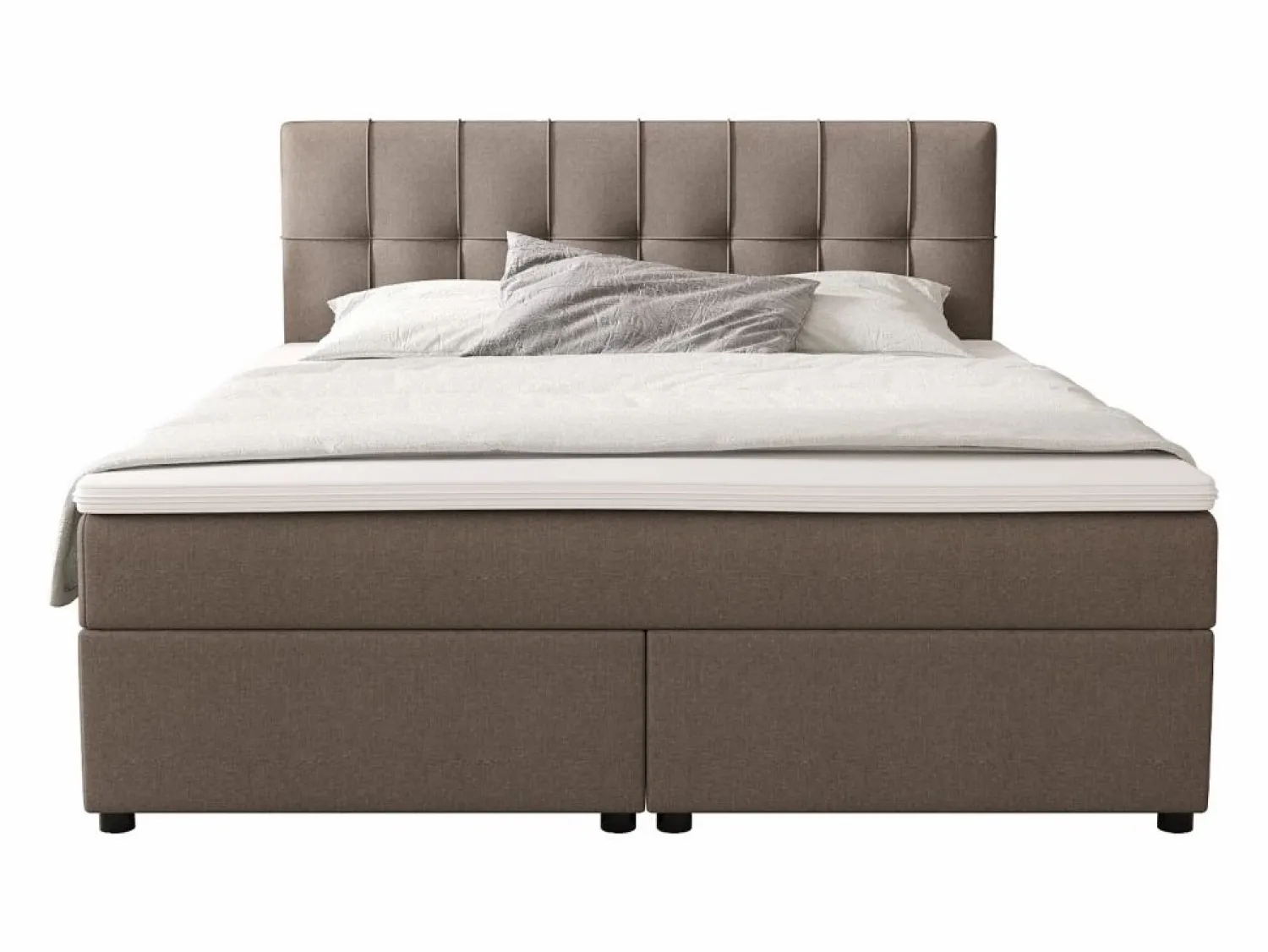 Ysmée Cama Continental Boxspring | Boxspring completo SIERO II 180x200 cm - tela -