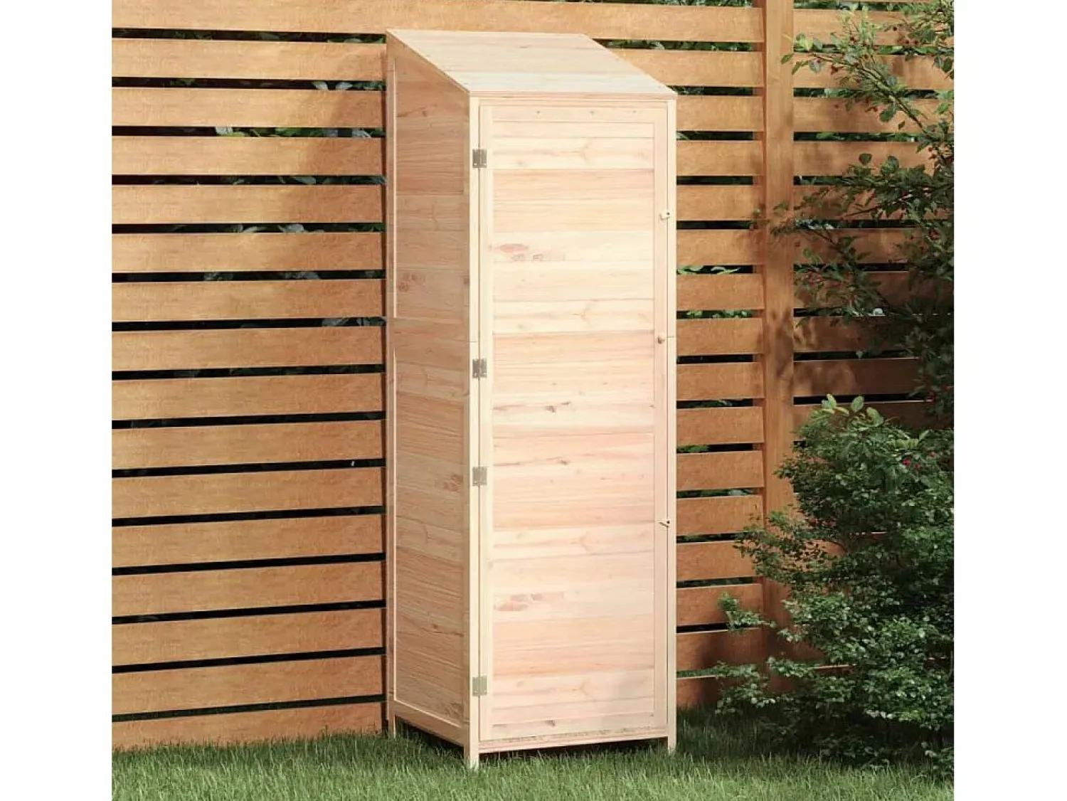 Bristol Cobertizo de jardín madera maciza de abeto 55x52x174,5 cm < Garden Furniture New