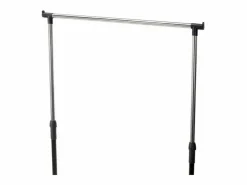 Burro Para Ropa * Burro/perchero con ruedas inox/ 90/160x80x42 cm Negro