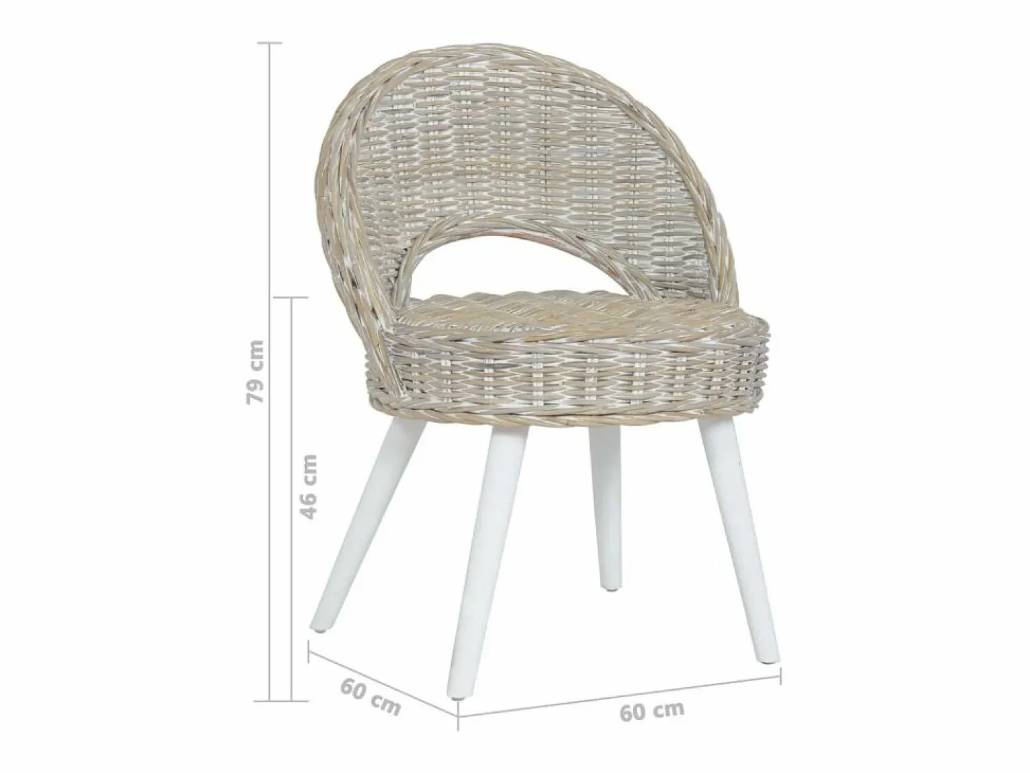 Conjunto Sofá Y Sillón | Butaca de ratán kubu SHL6030