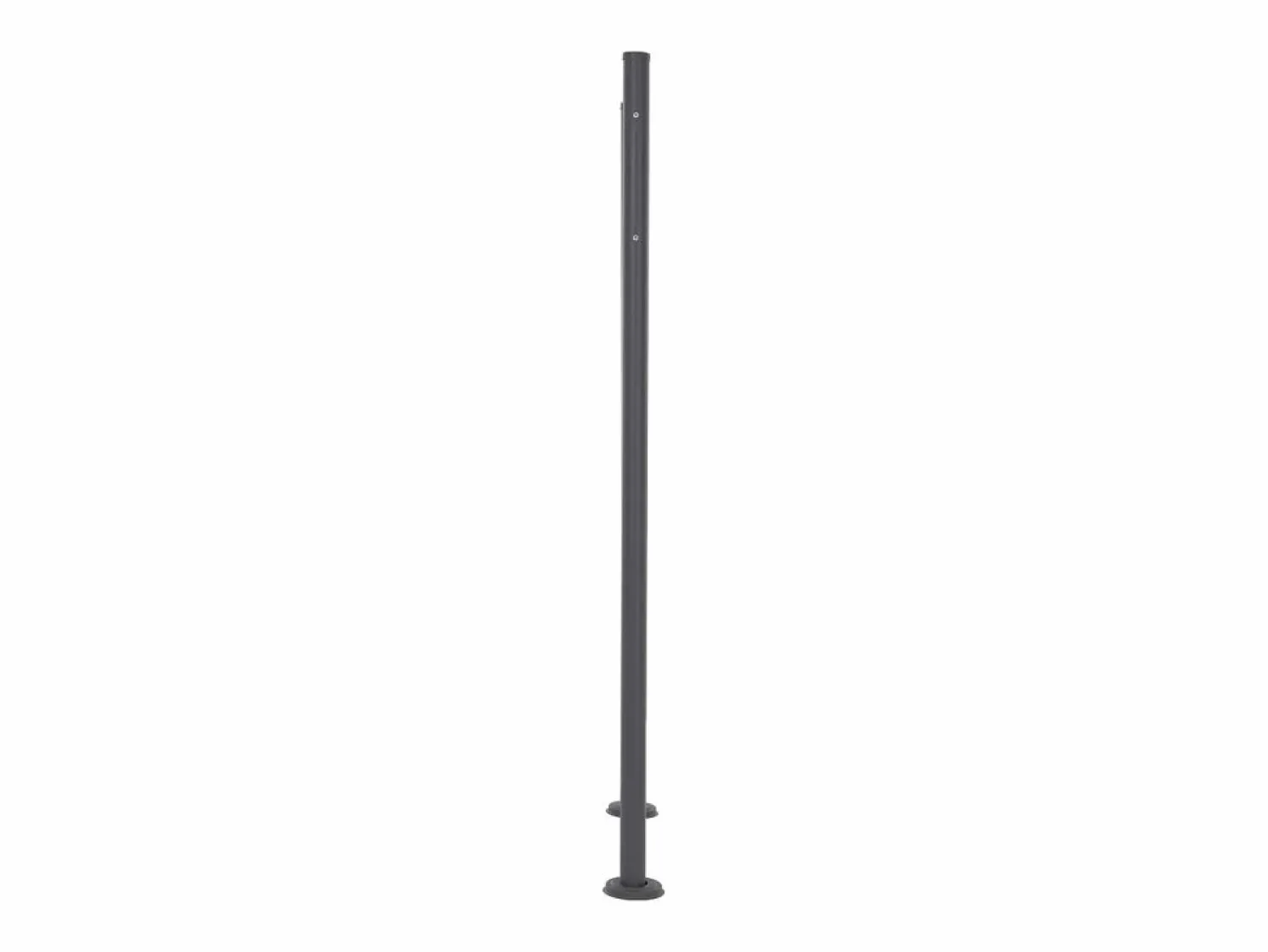 Buzón de acero inoxidable antracita moderno casillero de correo + soporte 120 cm < ML-DESIGN New