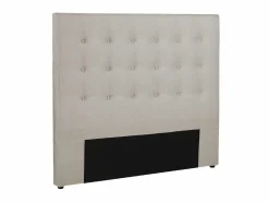 Cabecero capitoné FRANCESCO - 140 cm - Tela color < Vente-unique Discount