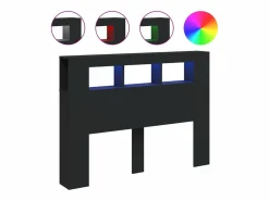 Cabecero con LED madera de ingeniería 140x18,5x103,5 cm < vidaxl New