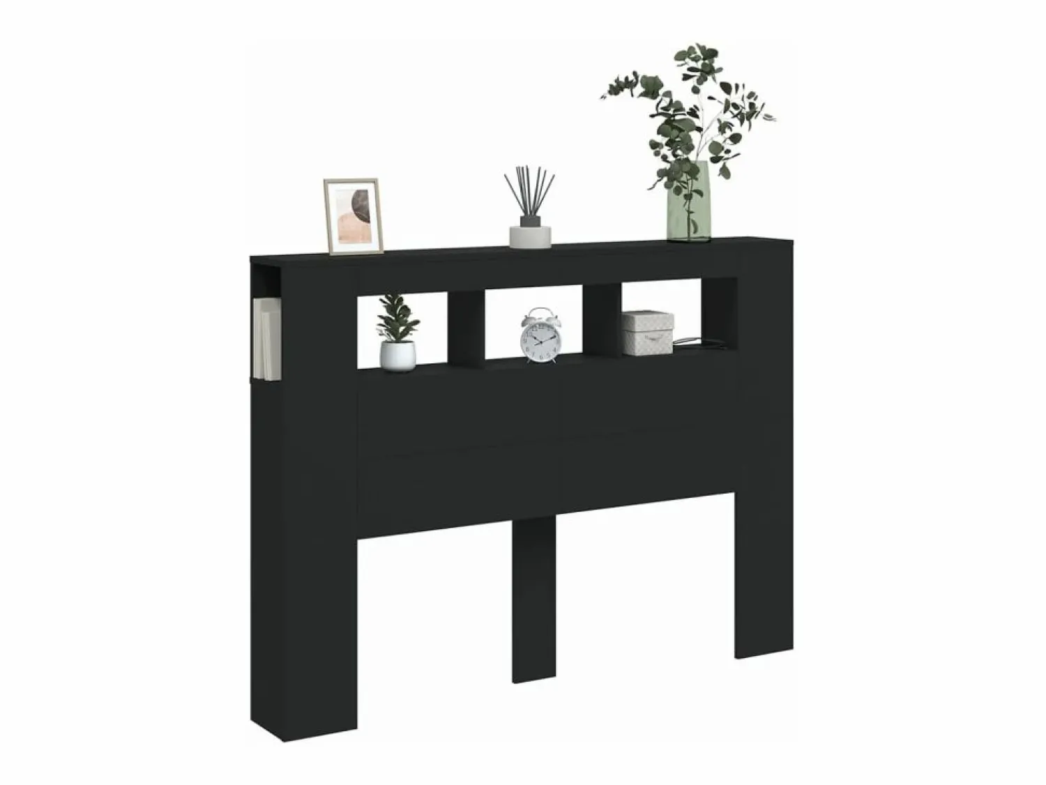 Cabecero con LED madera de ingeniería 140x18,5x103,5 cm < vidaxl New