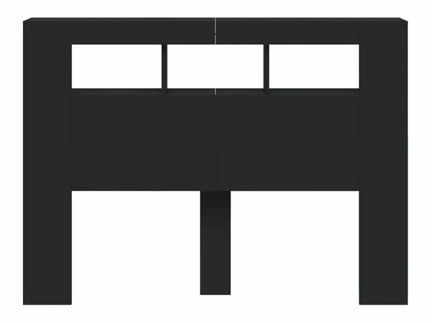 Cabecero con LED madera de ingeniería 140x18,5x103,5 cm < vidaxl New