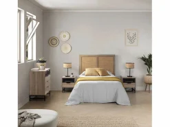 Cabecero de Cama Musa 95 x 60 cm Color Roble, ratán Natural < VS Venta-stock Hot